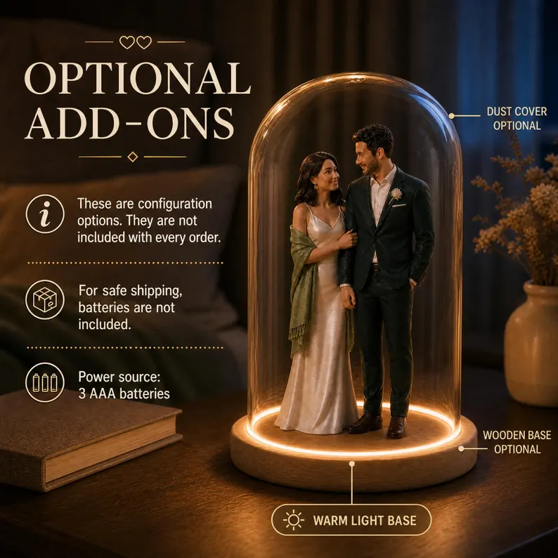 Customized wedding cake topper statues based on photos | Personalized three-dimensional couple keepsakes, suitable for weddings and birthday parties