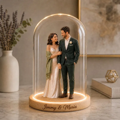 Customized wedding cake topper statues based on photos | Personalized three-dimensional couple keepsakes, suitable for weddings and birthday parties